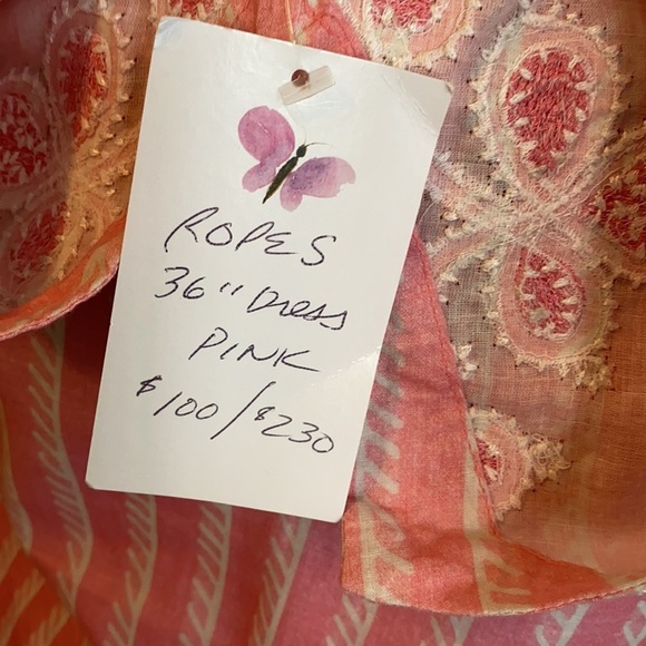 Bella Tu Ropes Pink Ombré Embroidered Tunic Dress - Picture 10 of 12